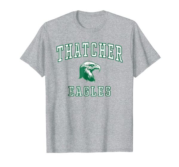 

thatcher high school eagles t-shirt c1, White;black