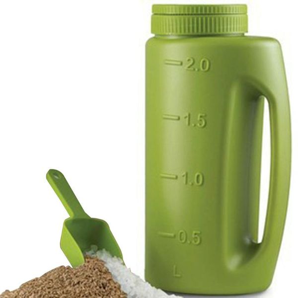 

watering equipments hand-held fertilizing and seeding pot with adjustable seed diffuser bottle salt high quality