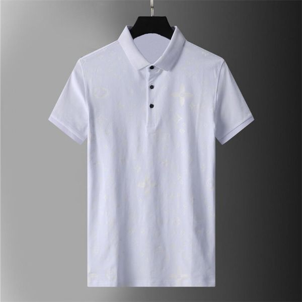

2021 tee men's polos brand design shirt summer street wear europe fashion men cotton tshirt casual short sleeve #692, White;black