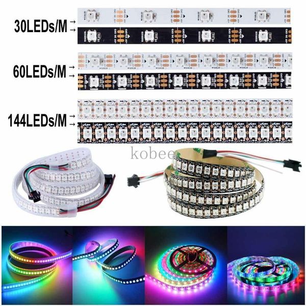 

strips ws2812b smart pixel led strip light sk6812 rgbw 1m/2m/3m/4m/5m ws2812;30/60/144 pixels/leds/m;ip30/ip65/ip67,dc5v lamp tape
