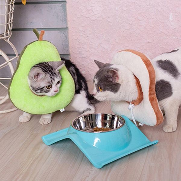 

cat collars & leads adjustable bread avocado shape pet protective collar neck cone recovery anti-bite wound healing dogs