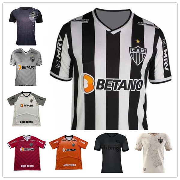

atletico 2021 2022 atletico mineiro home soccer jersey 21 22 junior alonso eduardo vargas tche guilherme arana guga ignacio fernandez matias, Black;yellow