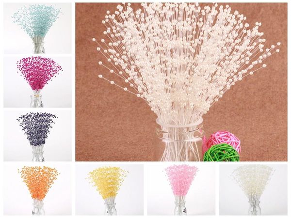 

wedding flowers 20 bunch pearl flower stem beads garland sprays bridal bouquet party