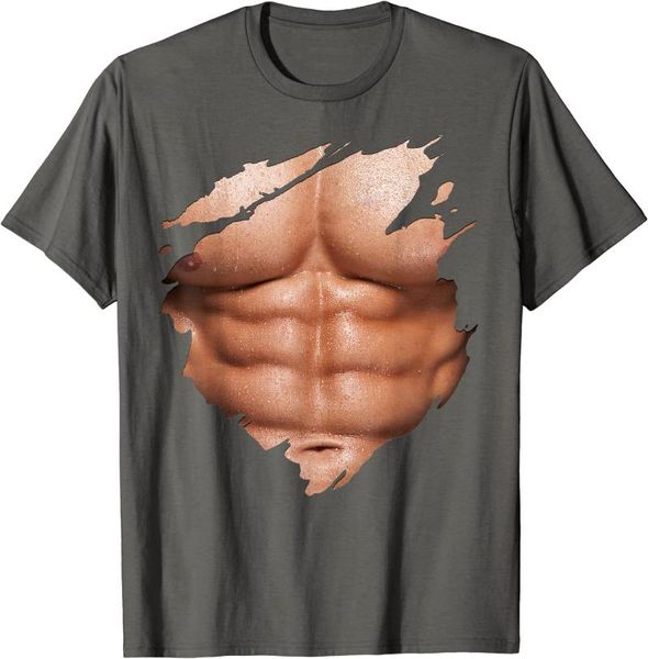 

men's creative summer outdoor t-shirt fashion muscles bodybuilder print eye's-catching funny tee t-shirts, White;black