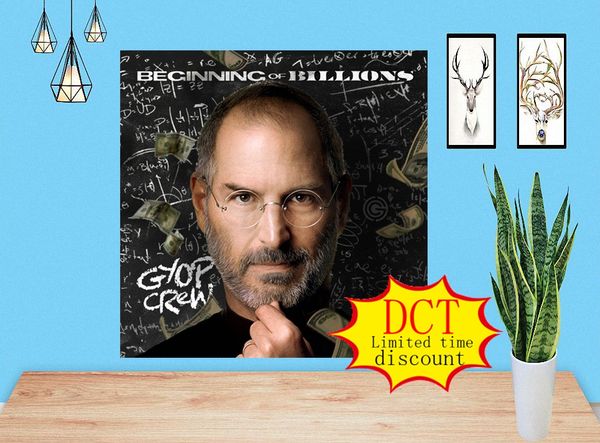 

beginning of billions gyop crew album poster rap music cover silk art print