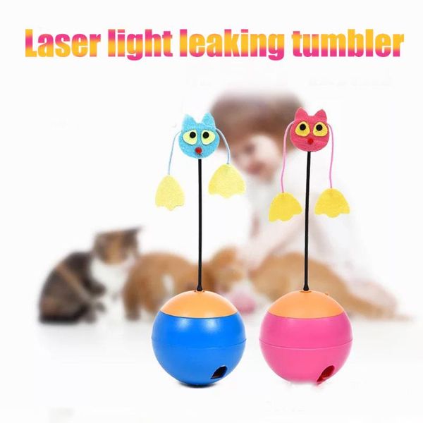 

multi-functional automatic rotary cats tumbler toy with laser pointer dispenser for kitten sdf-ship cat toys