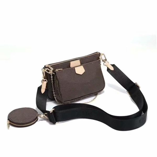 

women handbags multi pochette accessoires designer bag genuine leather purses handbag favorite 3pcs pochettes accessories crossbody shoulder