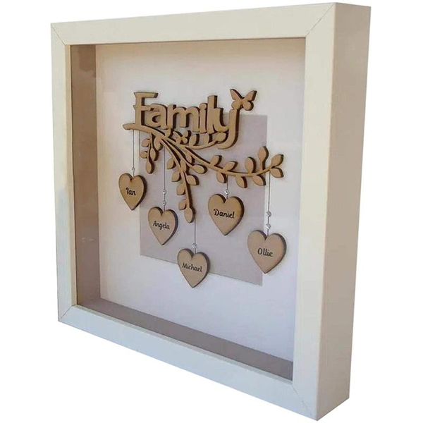 

frames nordic wooden po frame decoration family tree diy name souvenirs personalized