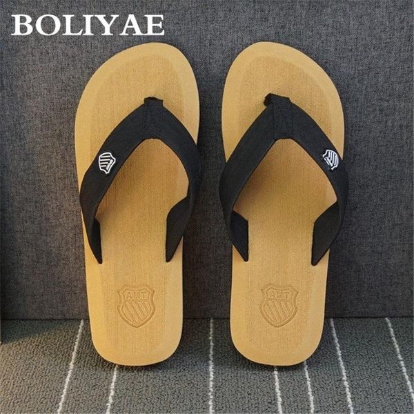 

slippers summer beach men flip flops sandals zapatos hombre casual shoe 1814, Black