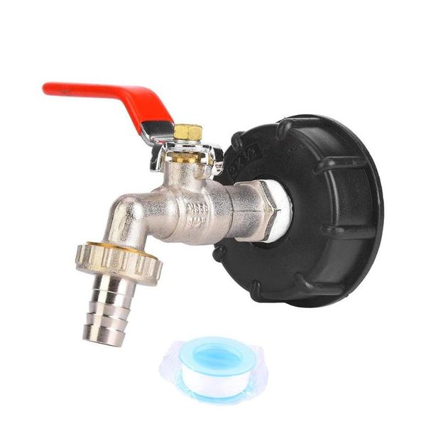 

watering equipments ibc tank adapter s60x6 tap 1/2" replacement valve 60mm coarse thread to 15mm garden water connectors drain accessor