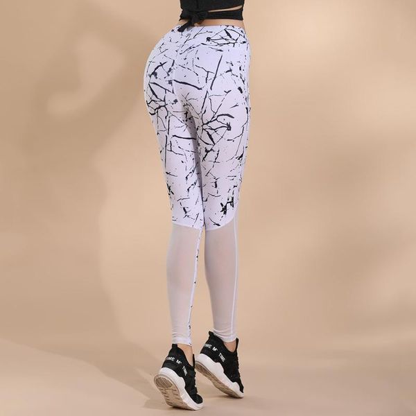 

premium high waist trainer legging with pocket digital print pants sublimation mesh stitching breathable yoga leggings for women outfits, White;red
