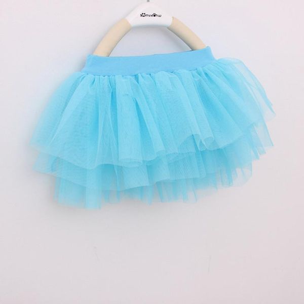 

skirts pompom kids girls prom summer ball gown pettiskirt princess skirt baby clothes, Blue