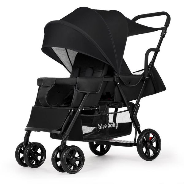 

strollers# lightweight twin baby stroller treasure double second child front and rear seat light foldingbaby twins
