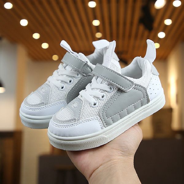 

spring autumn kids shoes baby boys girls childrens casual sneakers breathable soft anti-slip women running sports size 21-39, Black;red