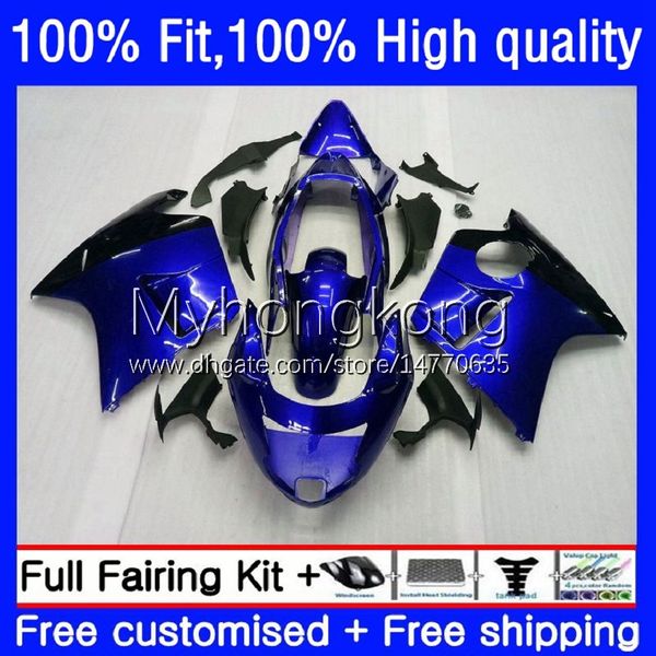 Spritzgussverkleidungen für HONDA Blackbird Blau schwarz CBR 1100XX 1100 XX 96-07 35No.16 CBR1100XX 96 97 98 99 00 01 CBR1100 XX 2002 2003 2004 2005 2006 2007 OEM-Karosserien