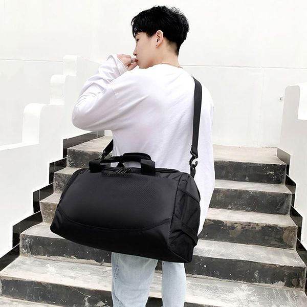 

fishing accessories nylon foldable sport bag gym travel bags large capacity luggage women waterproof handbags men 2021