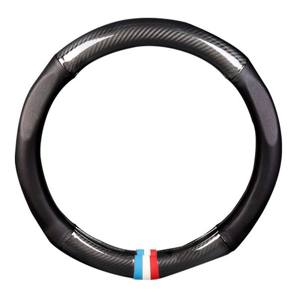 

carbon fiber car supplies universal steering wheel cover modified carbon fiber genuine leather steering wheel cover (the logistics price pls