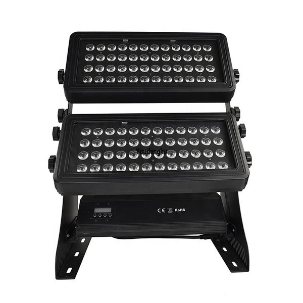 4 шт. DMX512 Светодиодная RGBWA Обращающаяся на стену Водонепроницаемый IP65 Открытый 96 * 15 Вт 5in1 Светодиодные Света Стены Мойка Город Цветной Свет для припаркованного здания