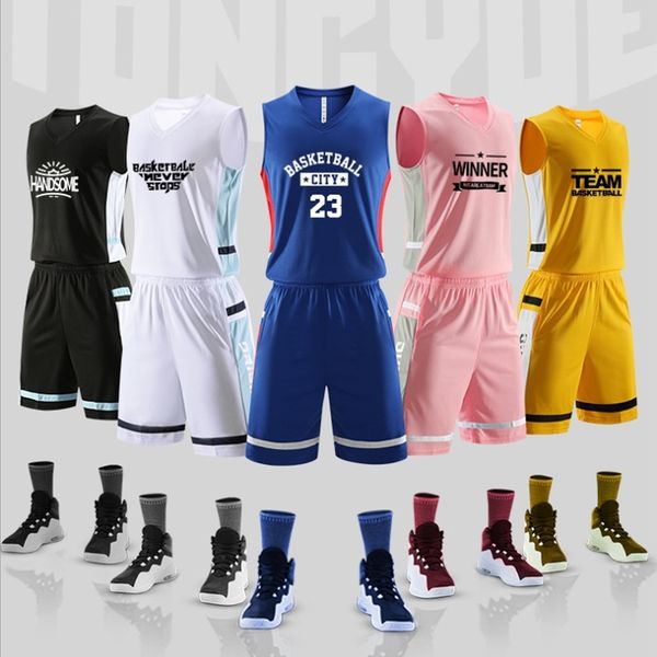 

new basketball suit student's personality jersey children's sports vest, Gray