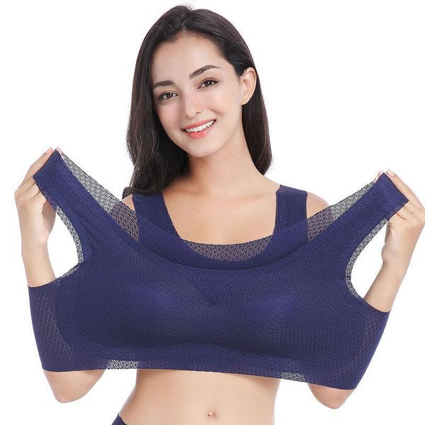 

women' air permeable cooling sport yoga wireless bra fitness athletic gym running underwear workout vest tank outfit