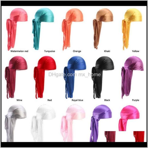 

silky durag long tail dorag durags premium silk wave waver bandana turban wigs hip hop headwrap headband summer pirate hat nrv1 7k6bi, Yellow