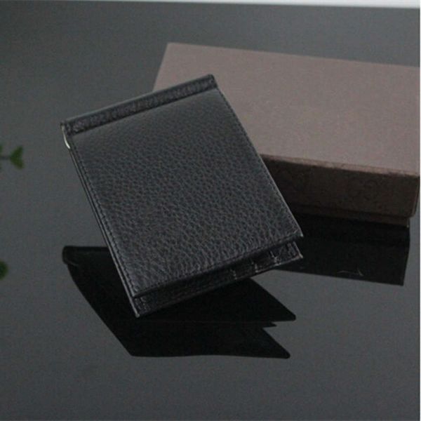

the wallet wallet leather dollar clip men's wallet customized, Black
