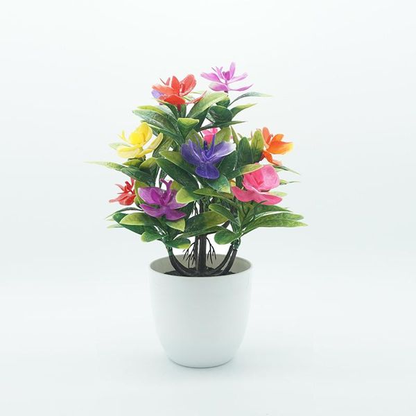 

decorative flowers & wreaths artificial potted flower wedding party butterfly orchid fake home office table deskplastic decor