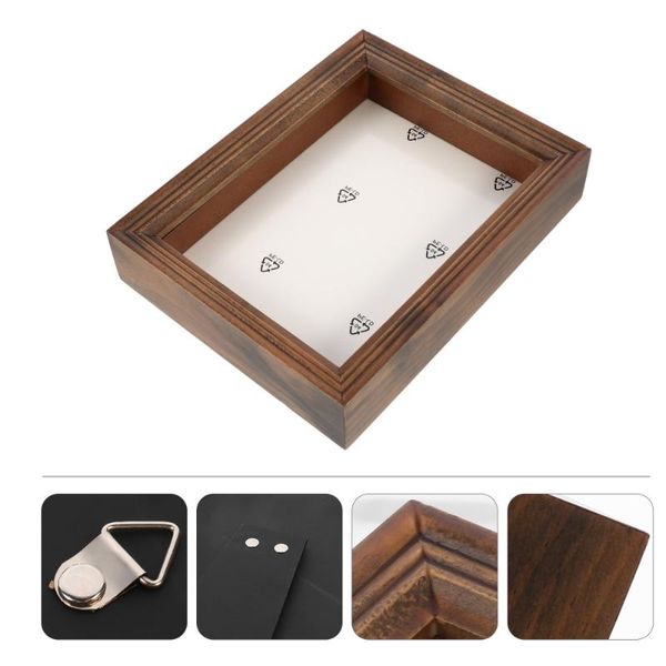 

frames 8inch wood shadow box displaying memory frame for medal po dried flower