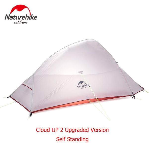

naturehike cloud up series ultralight camping tent waterproof outdoor hiking 20d nylon backpacking with mat tents and shelters