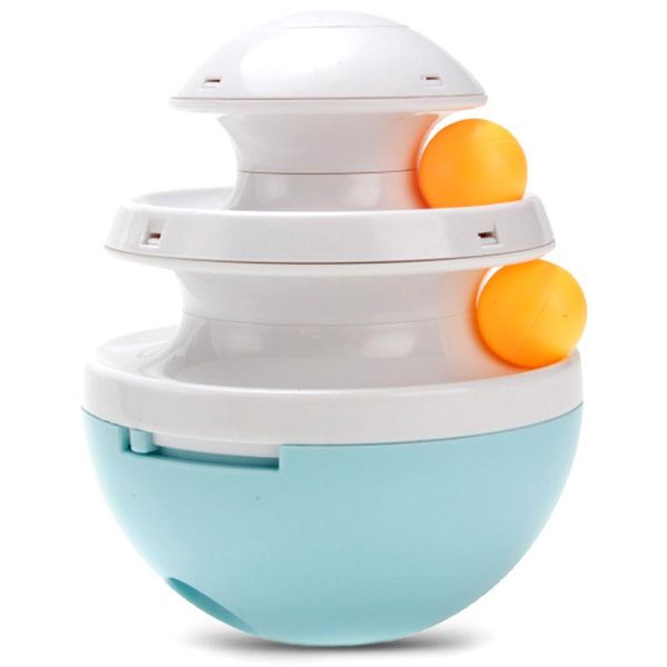 

cat toys interactive dog tumbler leakage food dispenser slow feed accompany playing training balls pet supplies for cats dogs