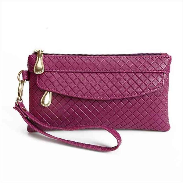 

women wallets fashion plaid print pu leather clutch lady bag coin purse, Red;black
