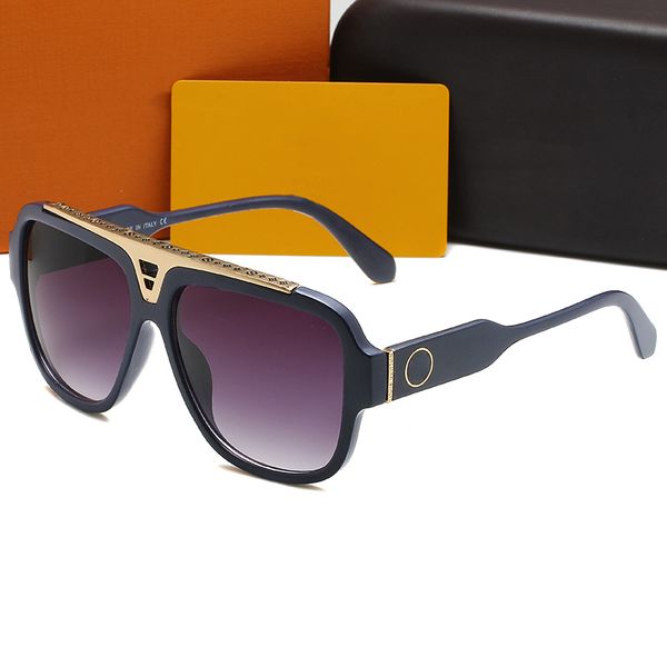 Womens designer óculos de sol 0970 placa quadrada quadro grande letra V pernas simples estilo de moda top de alta qualidade boa venda UV400 óculos