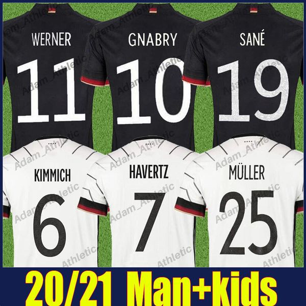 

german soccer jerseys national team uniforms deutscher kimmich gnabry werner havertz jersey sane kroos hummels muller football shirts gundog, Black;yellow