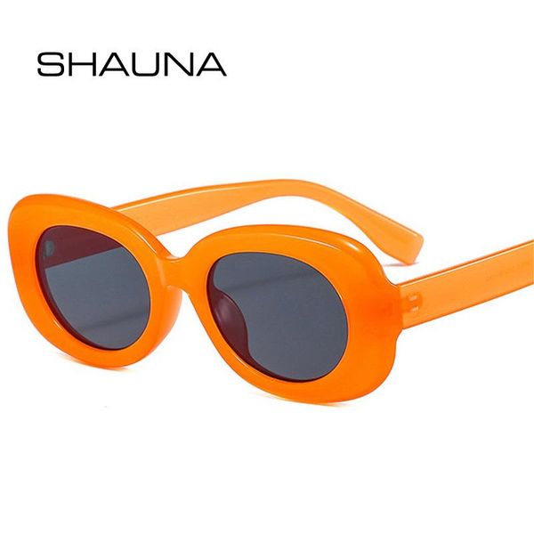 

sunglasses shauna retro small oval women fashion jelly orange green eyewear shades uv400 men gray pink gradient sun glasses, White;black