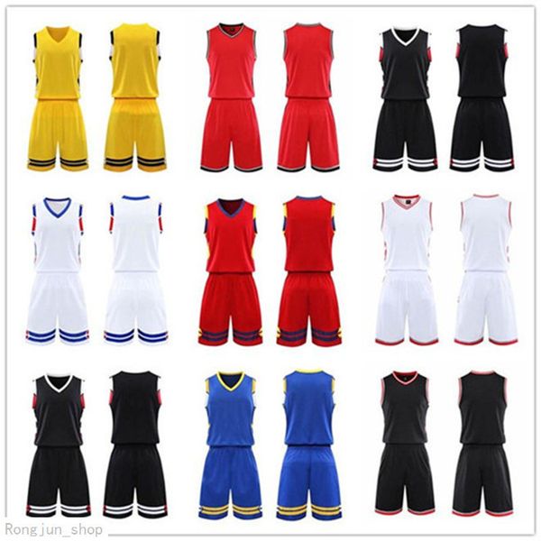 

2021 men team basketball jersey sets pantaloncini da basket sportswear running clothes white black red purple green 36 0306