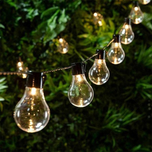 

strings fashion solar powered retro bulb string lights 10led lamp outdoor fairy party for garden f9l1