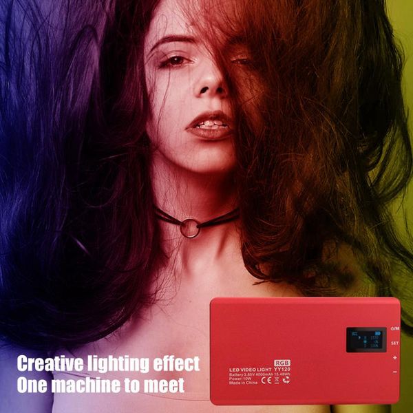 

flash heads pography studio fill lamp panel portable portrait adjustable brightness 2500k 8500k dimmable led video light camera rgb color