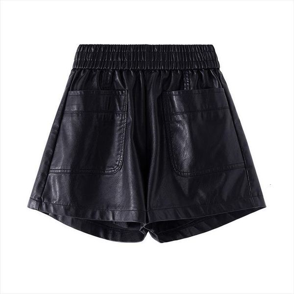 

clothing autumn and winter fashion women short show thin leather trousers p3 298, White;black