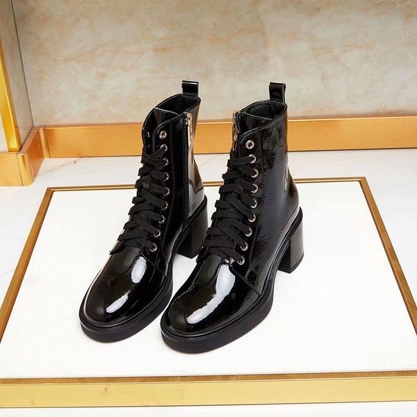 

boots 2021 fashion winter black women shoes designers toe hoof heels