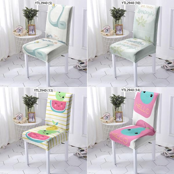 

chair covers cartoon abstract fruit cover stretch desk dining home decor office