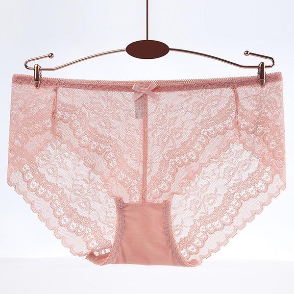 

women's panties plus size lace /xl fashion transparent underwear women soft briefs lingerie intimates, Black;pink
