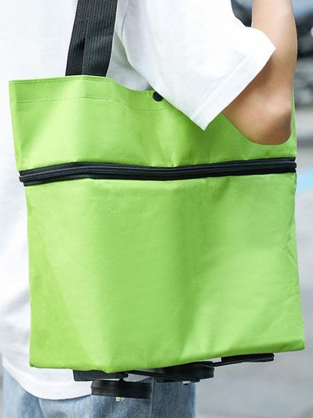 

storage bags large capacity shopping bag portable foldable trolley reusable grocery for supermarket camping basket