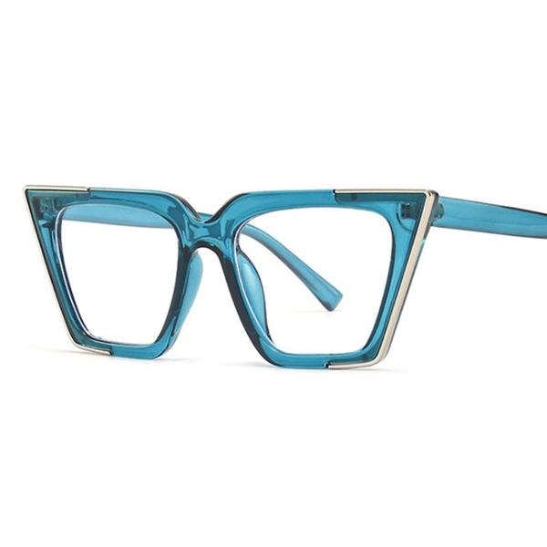 

sunglasses 80464 anti-blue light glasses frame cat eye women optical fashion prescription computer latest 2021, White;black