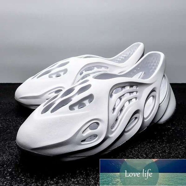 

hole sandal boy and girl summer beach shoes ins trendy couple breathable, Black