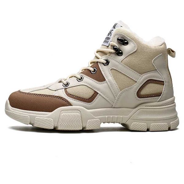 

boots winter cotton shoes men's high-snow plus warm sports increased casual, Black