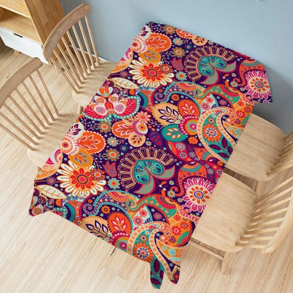 

tropical plants rectangular tablecloth party dining table cover mat clothes waterproof anti-scalding anti-oil home decor 0016 cloth