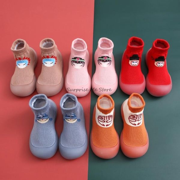 

first walkers baby shoes girl boys pink red blue orange socks born cute casual non slip infant booties