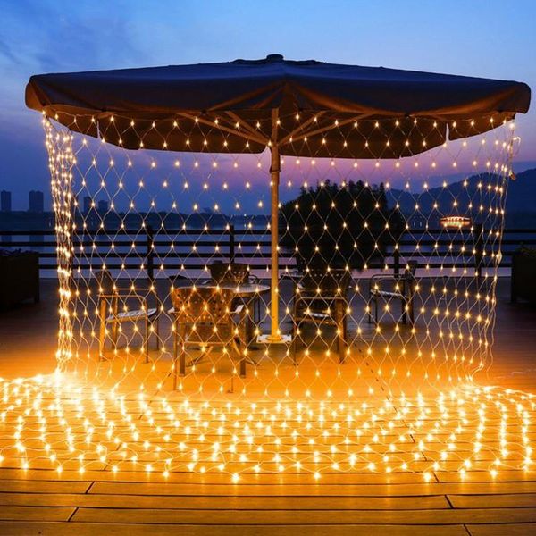 

strings multi function led net lights color outdoor waterproof fish wedding lantern christmas festival decorated lamp
