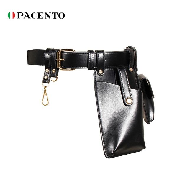 

multi-functional womens fanny pack waist belt bag hookah pu leather crossbody bags for women vintage phone hodlder