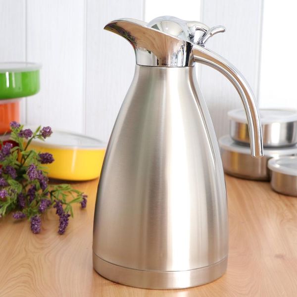 

water bottles 2l double wall vacuum insulation thermal coffee carafe home pot
